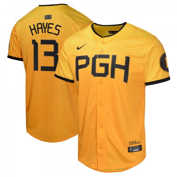 Youth Pittsburgh Pirates Ke'Bryan Hayes Nike Gold City Connect Limited Player Jersey