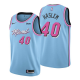 Mens's Miami Heat #40 Udonis Haslem 2019-20 City Blue Swingman NBA Jersey