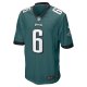 Youth Philadelphia Eagles DeVonta Smith Nike Green Game Jersey