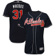 Atlanta Braves #31 Greg Maddux Navy Blue Flexbase Collection Stitched MLB Jersey