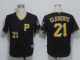 Pittsburgh Pirates #21 Roberto Clemente Black Cool Base Stitched MLB Jersey