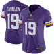 Nike Minnesota Vikings #19 Adam Thielen Purple Team Color Women's Stitched NFL Vapor Untouchable Limited Jersey