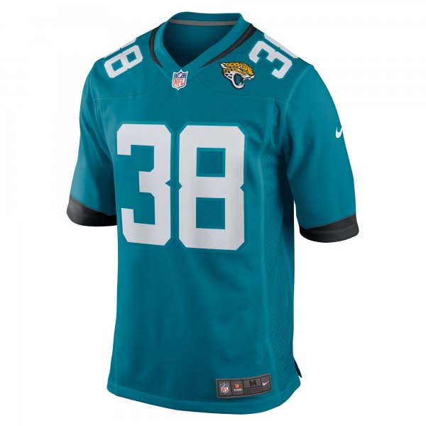 Men's Jacksonville Jaguars Riley Patterson Nike  Teal Team Game Jersey