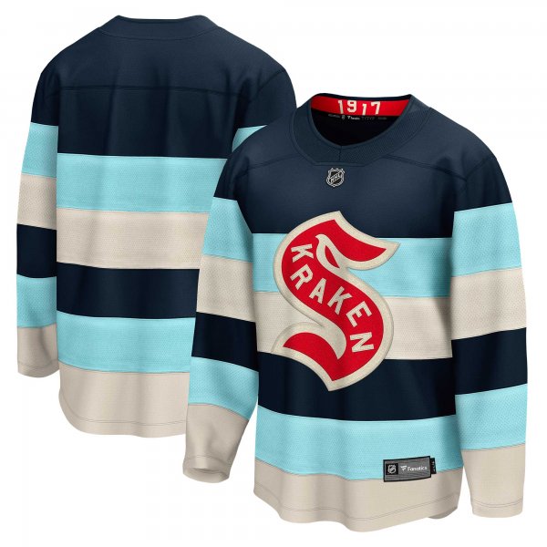 Men's Seattle Kraken Deep Sea Blue 2024 NHL Winter Classic Breakaway Jersey