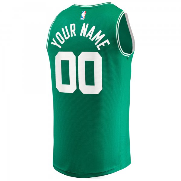 Men's Boston Celtics Fanatics Kelly Green Fast Break Custom Replica Jersey - Icon Edition