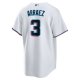 Men's Miami Marlins Luis Arraez Nike White Home Replica Player Jersey