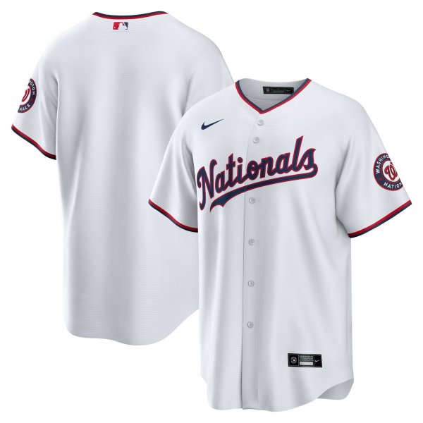 Men's Washington Nationals Nike White Home Blank Replica Jersey