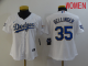 WoMen's Los Angeles Dodgers #35 Bellinger White Game 2021 Nike MLB Jerseys