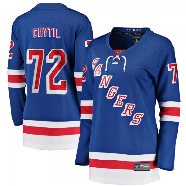 Filip Chytil New York Rangers Fanatics Women's Home Breakaway Player Jersey - Blue