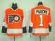 Philadelphia Flyers #1 Bernie Parent Orange CCM Throwback Stitched NHL Jersey