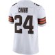 Men's Cleveland Browns Nick Chubb Nike White Vapor Limited Jersey