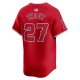 Men's Los Angeles Angels Mike Trout Nike Red Alternate Limited Player Jersey