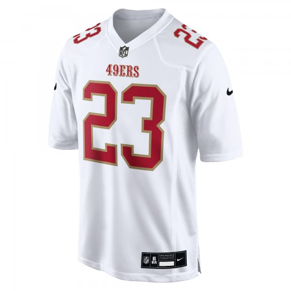 Men's San Francisco 49ers Christian McCaffrey Nike Tundra White Fashion Game Jersey