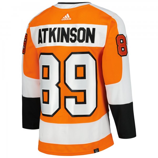 Men's Philadelphia Flyers Cam Atkinson adidas Orange Home Primegreen Pro Player Jersey