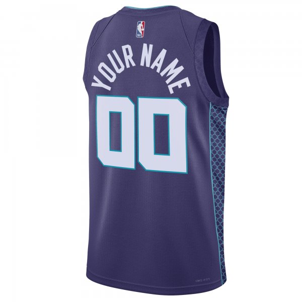 Unisex Charlotte Hornets Jordan Brand Teal 2022/23 Swingman Custom Jersey - Statement Edition