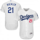 Men's Majestic Los Angeles Dodgers #21 Walker Buehler White Flex Base Home Collection MLB Jersey