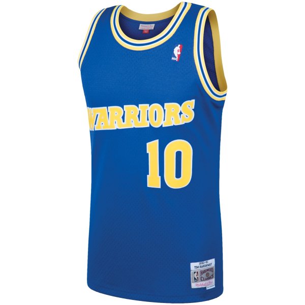 Men's Golden State Warriors Tim Hardaway Mitchell & Ness Royal 1990/91 Hardwood Classics Swingman Jersey