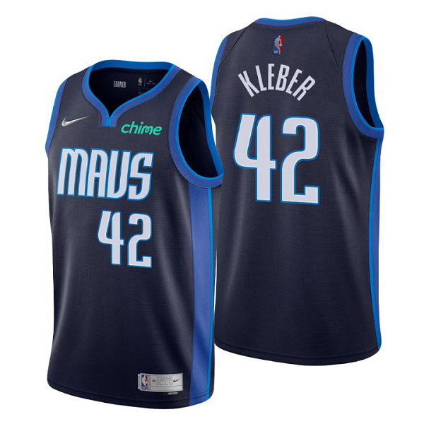 Men's Dallas Mavericks #42 Maxi Kleber Black Swingman 2021 Earned Edition NBA Jersey