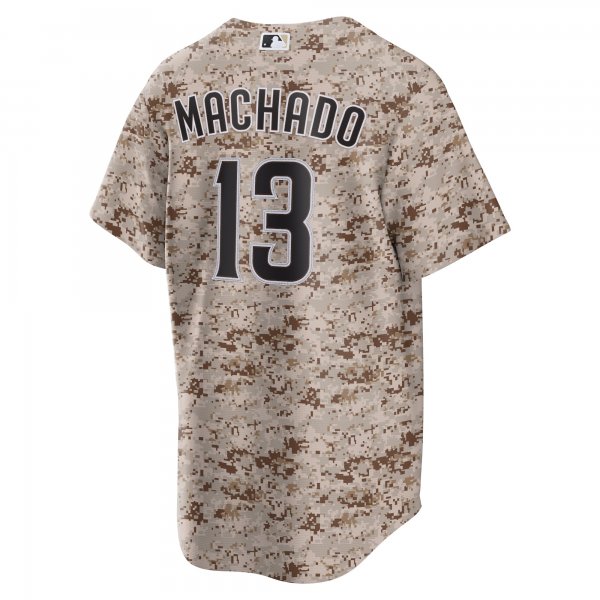 Men's San Diego Padres Manny Machado Nike Camo USMC Alternate Replica Player Jersey