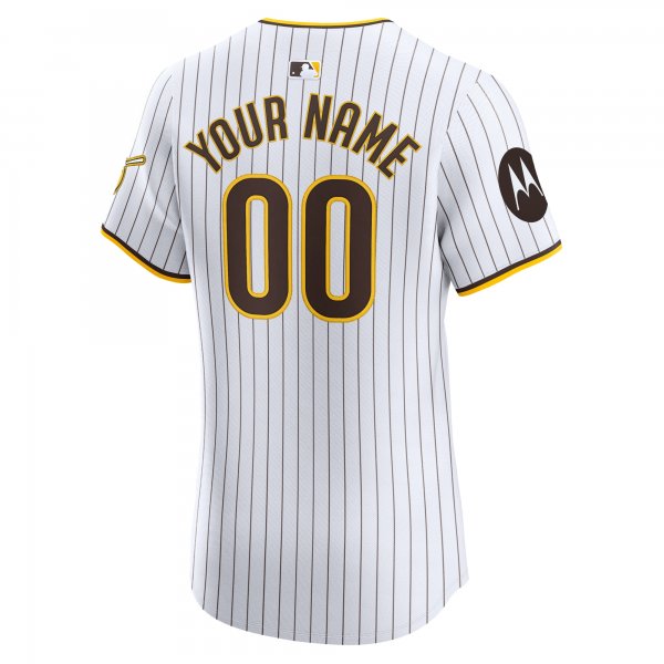 Men's San Diego Padres Nike White Home Elite Custom Patch Jersey