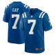 Men's Indianapolis Colts Matt Gay Nike Royal Team Game Jersey