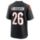 Men's Cincinnati Bengals Tycen Anderson Nike Black Game Player Jersey