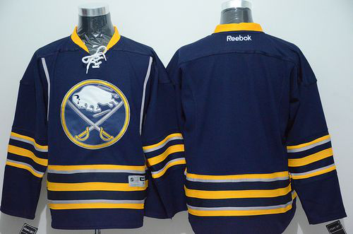 Buffalo Sabres Blank Navy Blue Stitched NHL Jersey