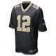 Men's New Orleans Saints Chris Olave Nike Black Player Game Jersey