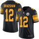 Nike Pittsburgh Steelers #12 Terry Bradshaw Black Men's Stitched NFL Limited New Color Rush Jersey