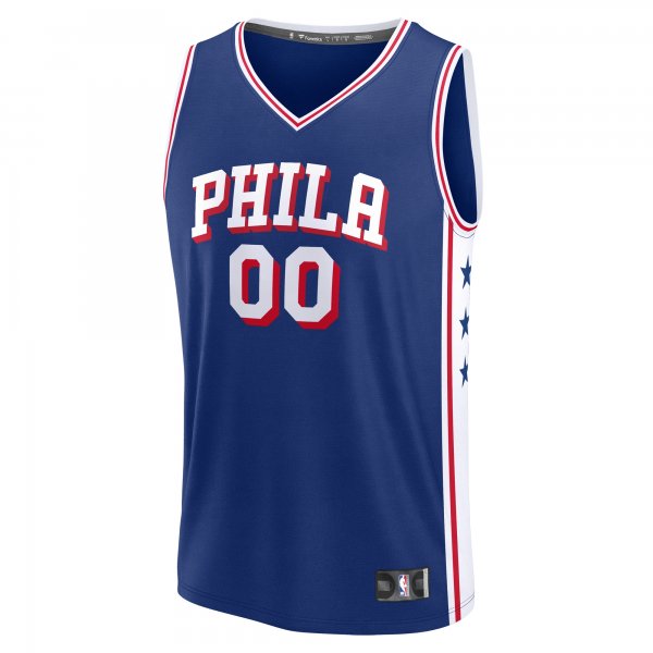 Men's Philadelphia 76ers  Fanatics Blue Custom Fast Break Jersey - Icon Edition