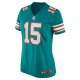 Women's Miami Dolphins Jaelan Phillips Nike Aqua Alternate Game Jersey