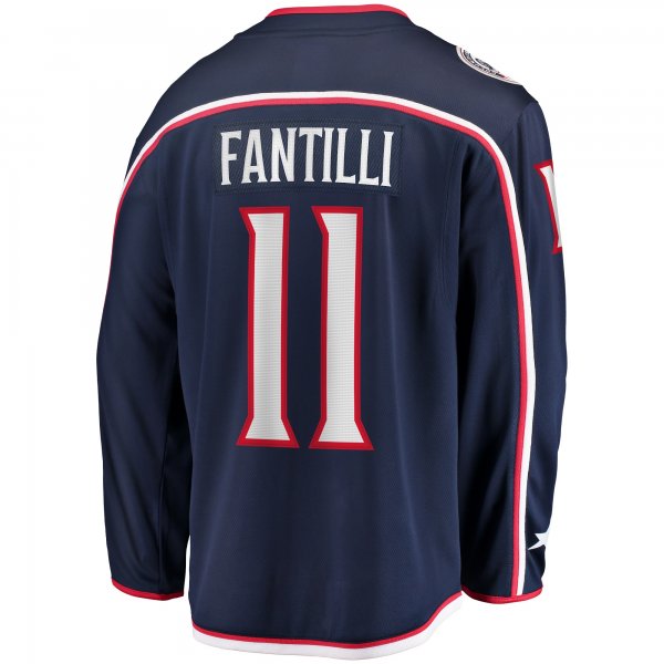 Men's Columbus Blue Jackets Adam Fantilli Fanatics Navy Home Breakaway Player Jersey