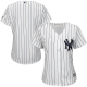 Women's New York Yankees Blank Majestic Cool Base White Jersey