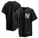 Men's New York Yankees Blank 2021 Black Cool Base Stitched Baseball MLB Jersey