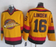 Vancouver Canucks #16 Trevor Linden Gold CCM Throwback Stitched NHL Jersey