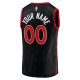 Men's Toronto Raptors Fanatics Black Fast Break Replica Custom Jersey - Statement Edition