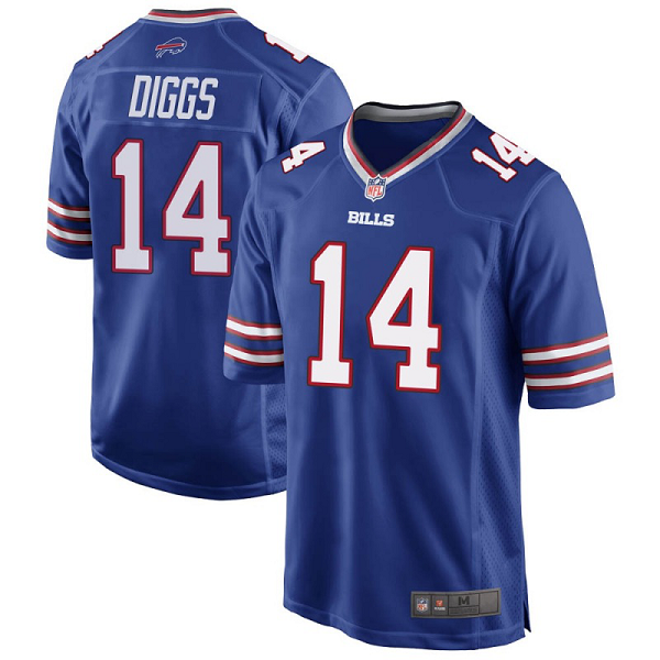 Youth #14 Stefon Diggs Buffalo Bills Team Color Royal Blue Game Jersey