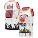 Men's Miami Heat Mitchell & Ness x Tats Cru White Hardwood Classics Fashion Jersey