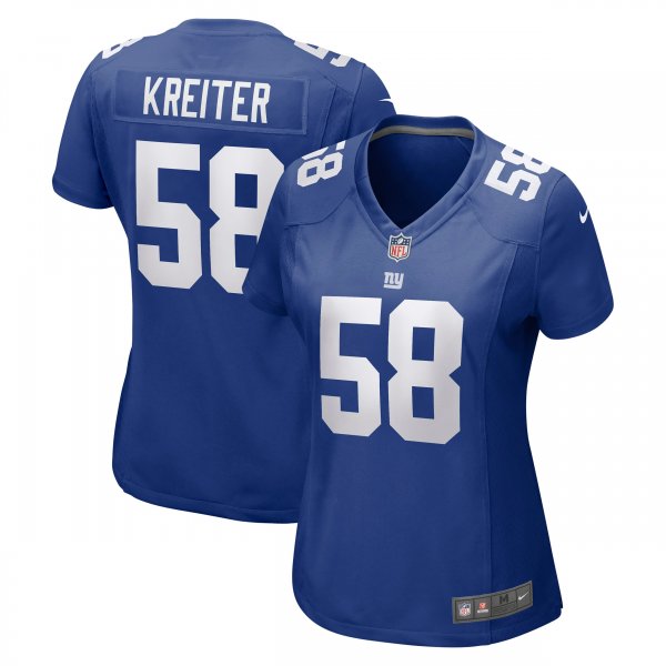 Women's New York Giants Casey Kreiter Nike Royal Game Jersey