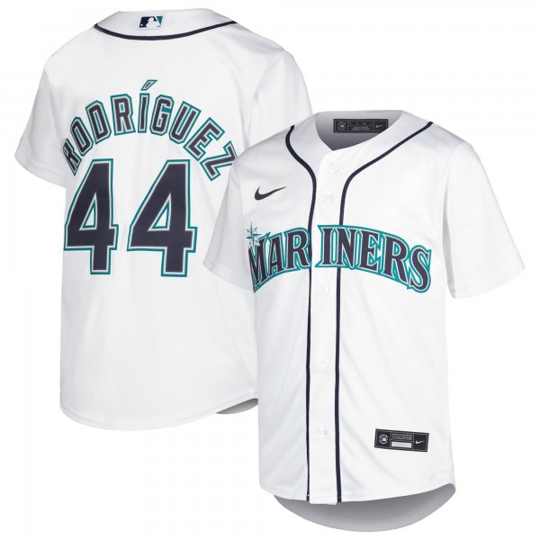 Youth Seattle Mariners Julio RodrÃÂ­guez Nike White Home Replica Player Jersey