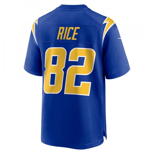 Men's Los Angeles Chargers Brenden Rice Nike Royal 2024 NFL Draft 2nd Alternate Game Player Jersey