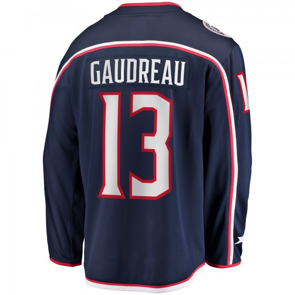 Men's Columbus Blue Jackets Johnny Gaudreau Fanatics Navy Breakaway Player Jersey