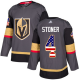 Adidas Golden Vegas Golden Knights #4 Clayton Stoner Grey Home USA Flag Stitched NHL Jersey