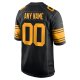 Men's Pittsburgh Steelers  Nike Black Alternate Custom Game Jersey