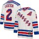 Men's New York Rangers Brian Leetch Mitchell & Ness White Alternate Captain Patch 1993/94 Blue Line Player Jersey