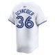 Men's Toronto Blue Jays Davis Schneider Nike White Home Limited Player Jersey