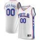 Men's Philadelphia 76ers Fanatics White Fast Break Custom Replica Jersey - Association Edition