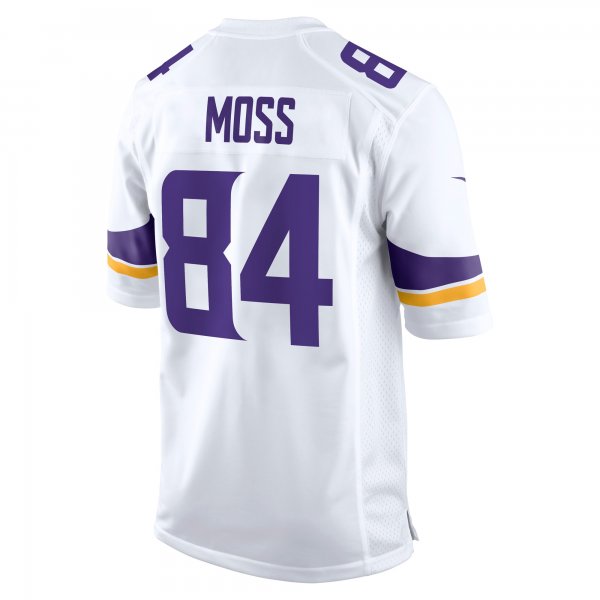 Men's Minnesota Vikings Randy Moss Nike White Retired Player Game Jersey