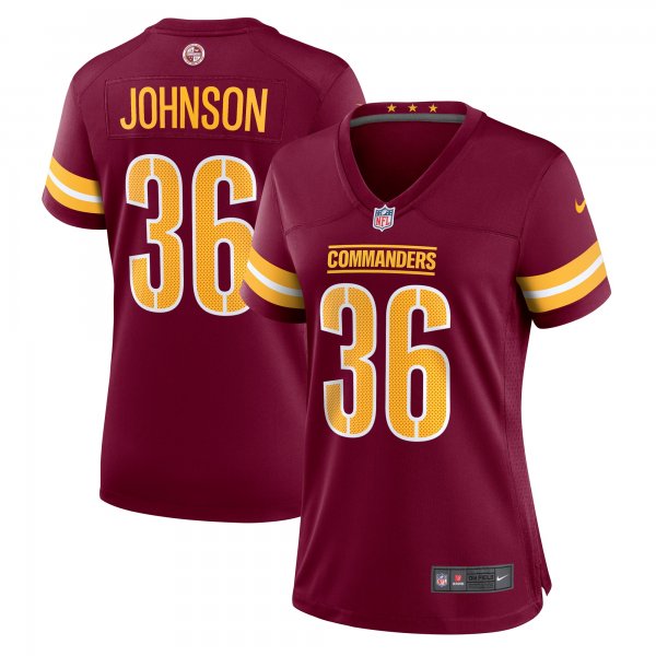 Women's Washington Commanders Danny Johnson Nike  Burgundy  Game Jersey