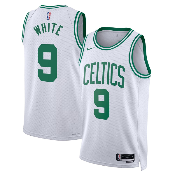 Men's Boston Celtics #9 Derrick White Nike Association Edition Swingman White Unisex Jersey